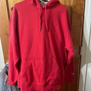 Champion Men's Bold Red Hoodie